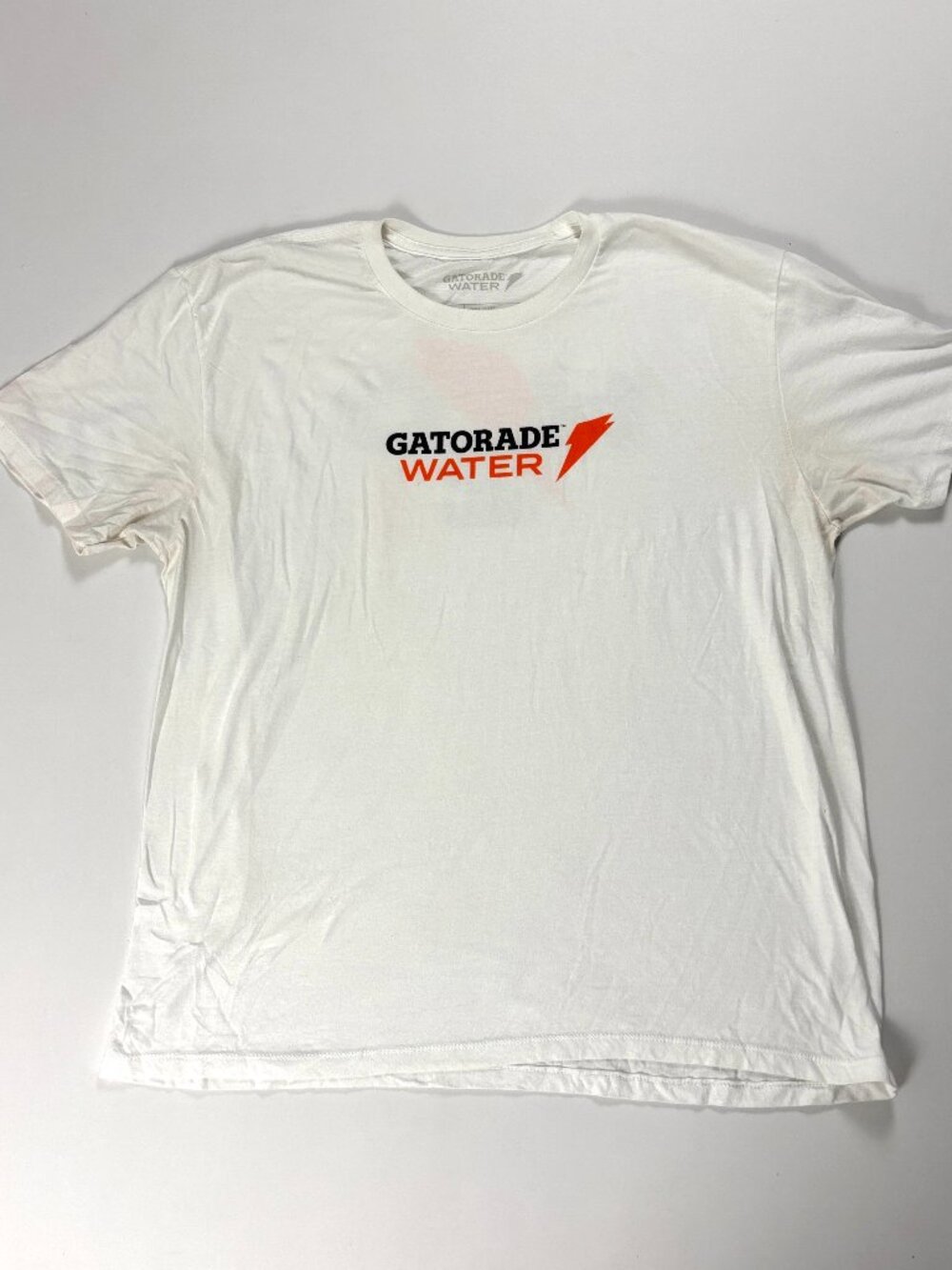 Gatorade Water T Shirt White Sz XL H2O Rare Sports Promo USA Read